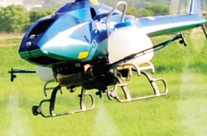 Agricultural unmanned helicopter X-copter